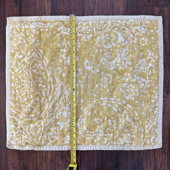 Threshold Citron Paisley Medallion Print Quilted Standard Pillow Sham - Picture 14 of 16